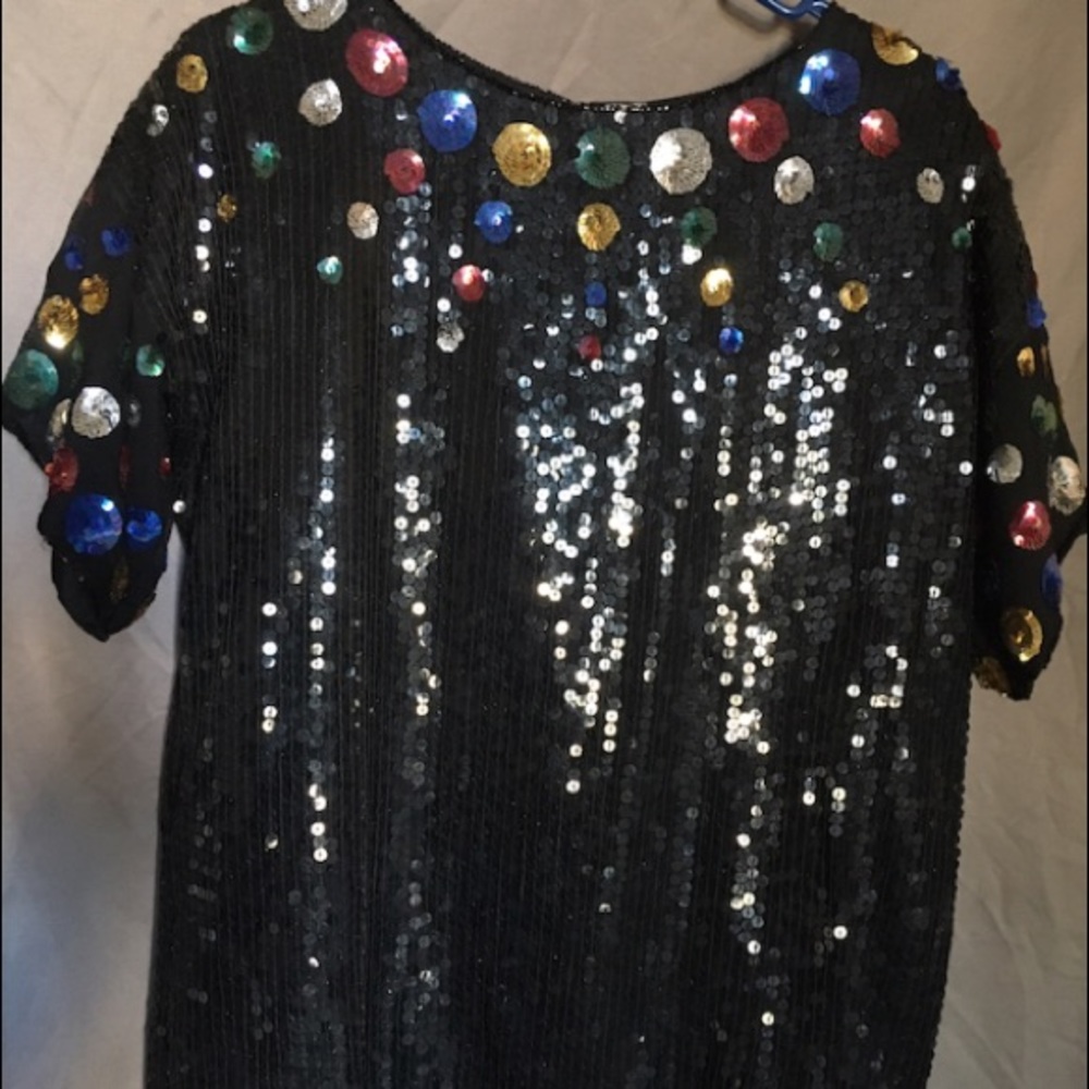 Vintage SEQUINS and SILK!!!